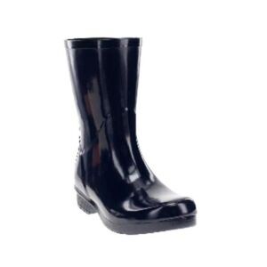 Chooka Women's Polished Waterproof Rain Boots Black 9 NWT